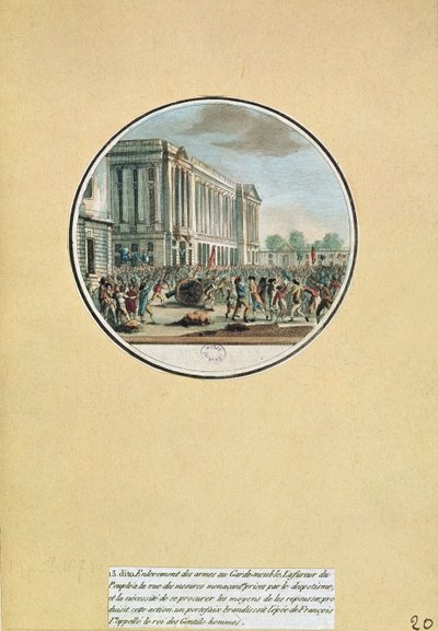 La presa delle armi dal Garde-Meuble de Paris, 13 luglio 1789 da French School